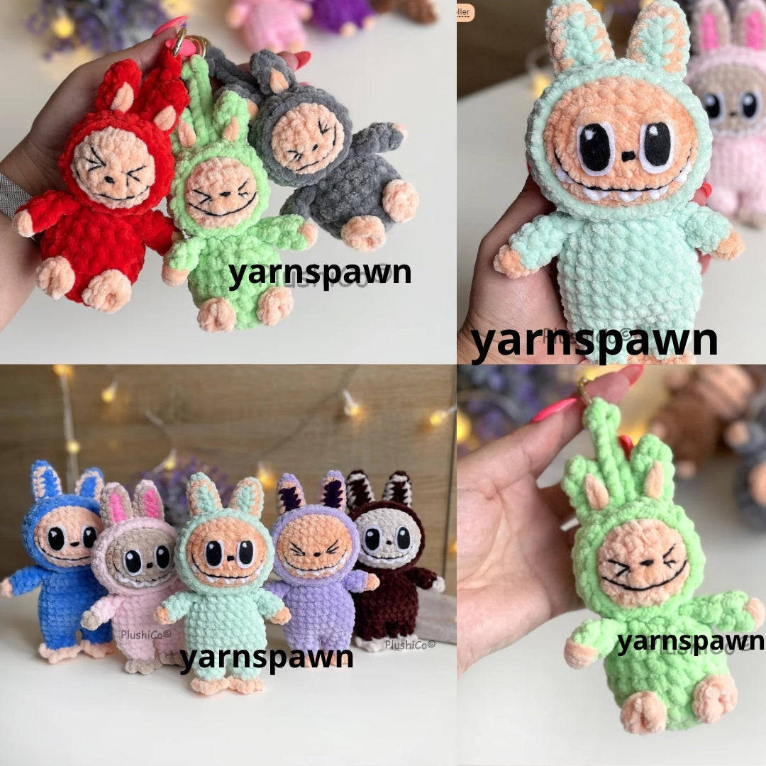 Labubu Amigurumi Crochet Pattern - A Digital PDF Guide for Stuffed Plush Toy | DIY Doll for Beginners